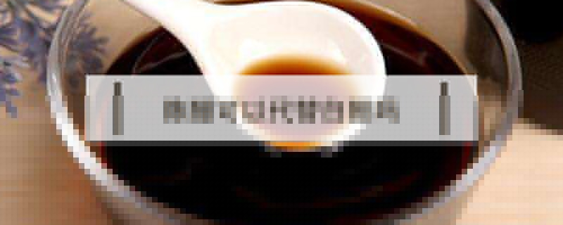 陈醋可以代替白醋吗